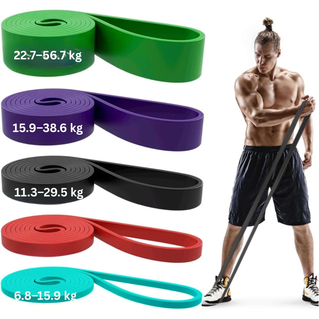 Resistance Pull-Up Assistance Bands Set-Black-State of Style