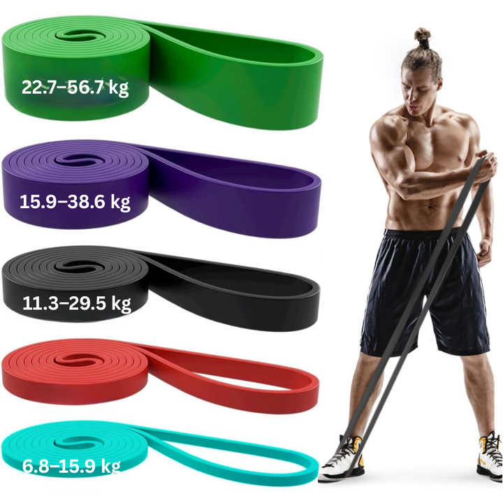 Resistance Pull-Up Assistance Bands Set-Black-State of Style