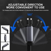 Retractable Car Fast Charger – VoltEdge-USB-C + iPhone-State of Style