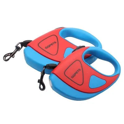 Retractable Dog Leash with LED Light - SafePaw-8M-Red-State of Style