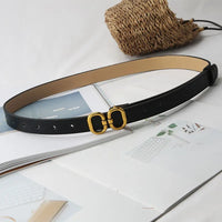 Retro Buckle Designer Belt | Chic & Adjustable-Black-State of Style