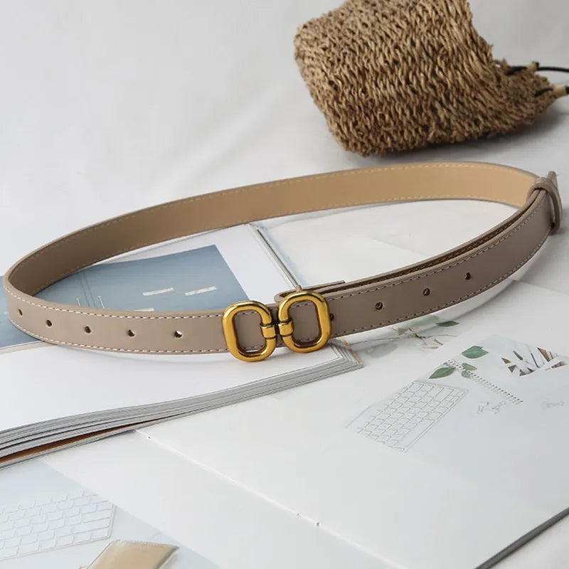 Retro Buckle Designer Belt | Chic & Adjustable-Black-State of Style