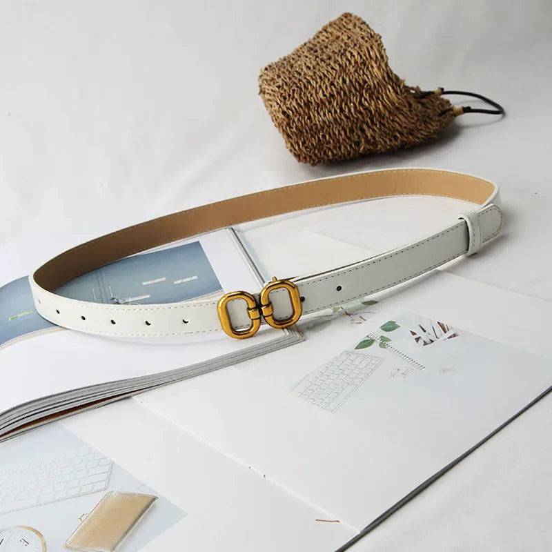 Retro Buckle Designer Belt | Chic & Adjustable-Black-State of Style