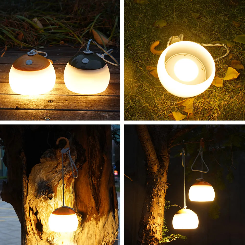 Retro Camping Lantern USB Rechargeable Light - CampGlow-Green-State of Style