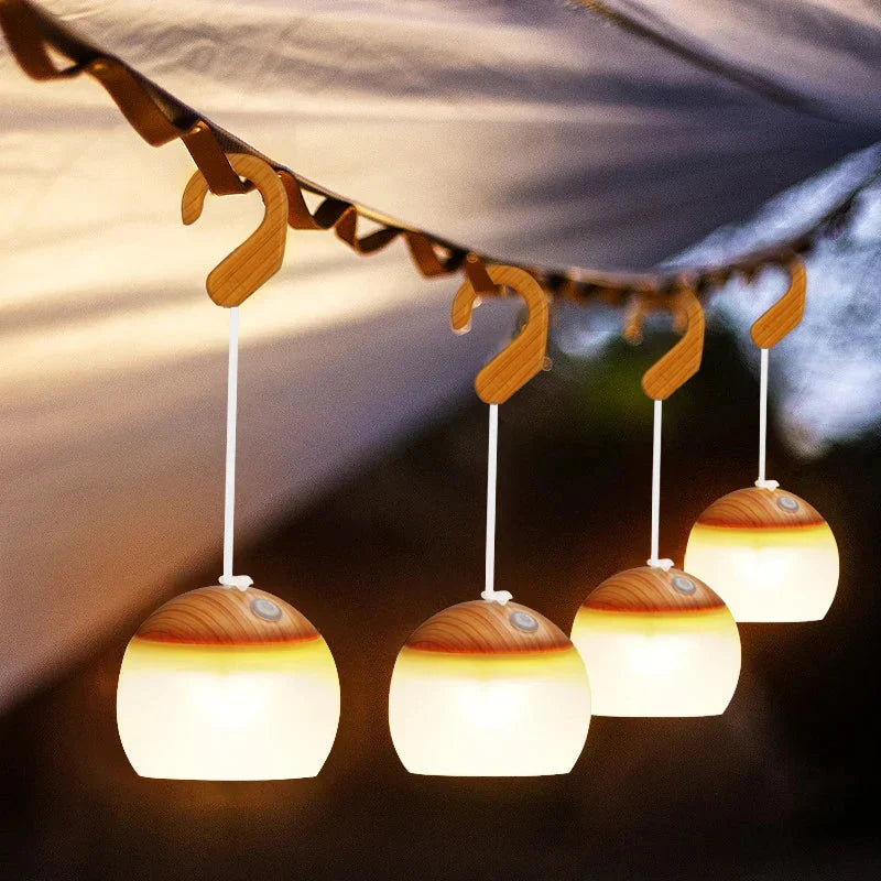 Retro Camping Lantern USB Rechargeable Light - CampGlow-Green-State of Style