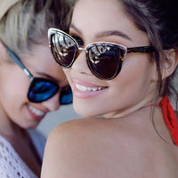 Retro Cat Eye Sunglasses | Vintage Glamour & UV Protection-Leopard-State of Style