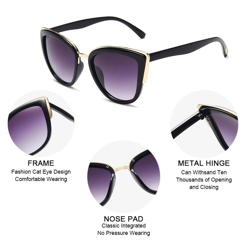 Retro Cat Eye Sunglasses | Vintage Glamour & UV Protection-Leopard-State of Style