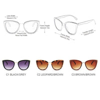 Retro Cat Eye Sunglasses | Vintage Glamour & UV Protection-Leopard-State of Style
