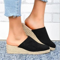 Retro Chic Wedge Sandals - Vera-Black-4.5-State of Style