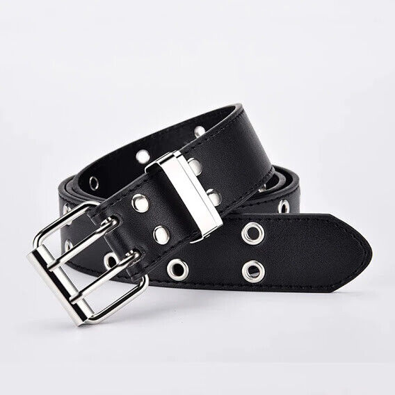 Retro Decorative Punk Belt | Genuine Leather & Adjustable-Brown-State of Style