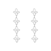 RETRO FLOWER HOOP EARRINGS - Limited Edition-925 Sterling Silver-State of Style