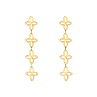 RETRO FLOWER HOOP EARRINGS - Limited Edition-Gold-plated-State of Style