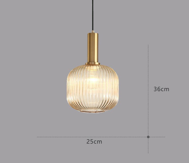 Retro Glass Pendant Lamp - ColorVibe-Brown-A-State of Style
