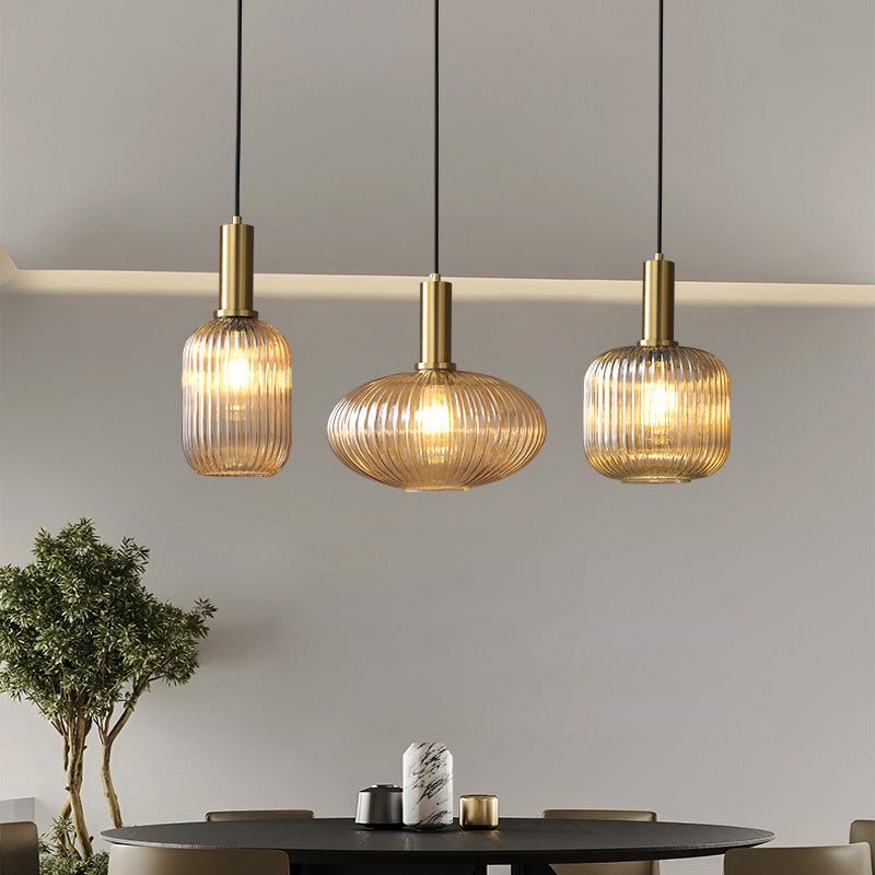 Retro Glass Pendant Lamp - ColorVibe-Brown-A-State of Style