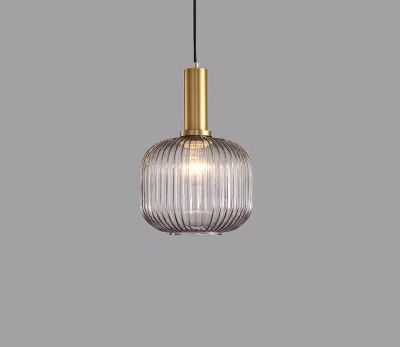 Retro Glass Pendant Lamp - ColorVibe-Grey-B-State of Style