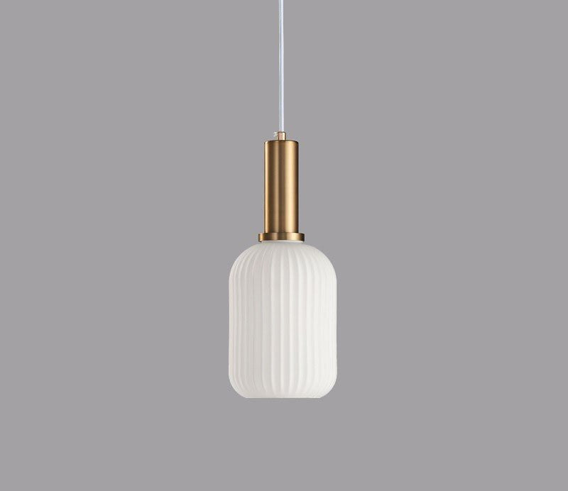 Retro Glass Pendant Lamp - ColorVibe-White-A-State of Style