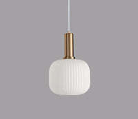 Retro Glass Pendant Lamp - ColorVibe-White-B-State of Style