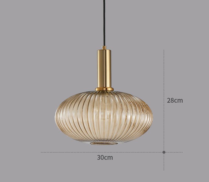 Retro Glass Pendant Light - ColorVibe-Brown-C-State of Style