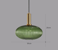 Retro Glass Pendant Light - ColorVibe-Green-C-State of Style