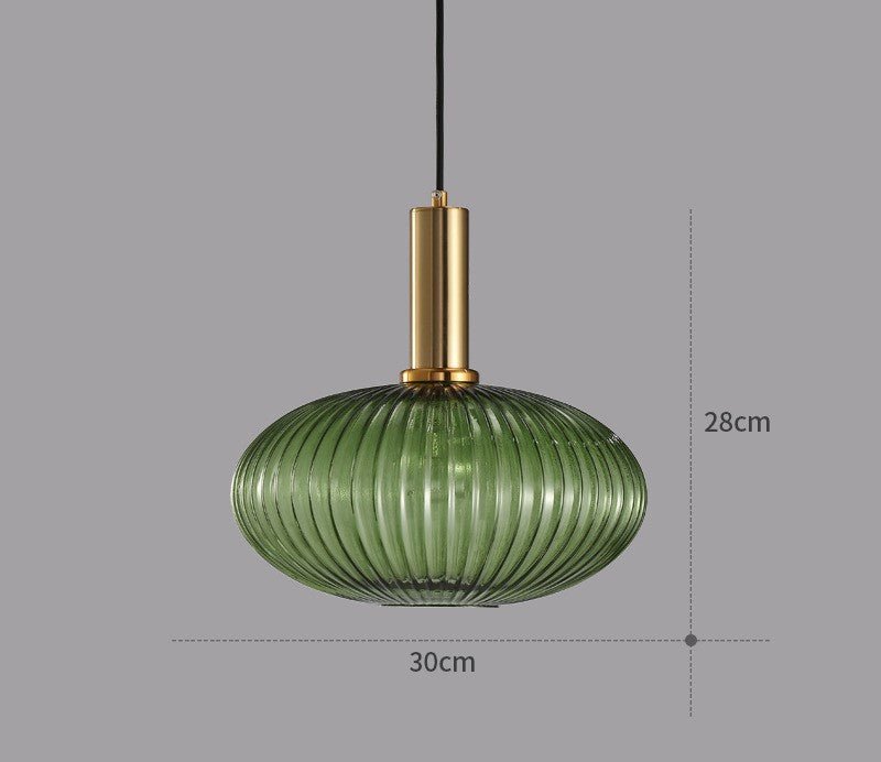 Retro Glass Pendant Light - ColorVibe-Green-C-State of Style