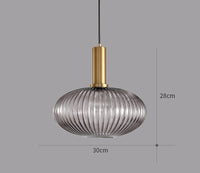 Retro Glass Pendant Light - ColorVibe-Grey-C-State of Style