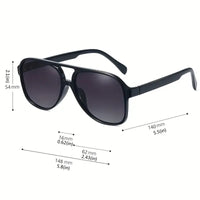 Retro Large Frame Sunglasses – Vintage Oversized Shades-Black Champagne-State of Style