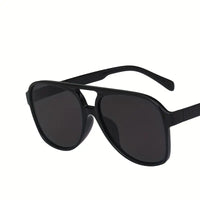 Retro Large Frame Sunglasses – Vintage Oversized Shades-Black Grey-State of Style