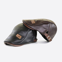Retro Men's Leather Beret - HeritageCap-Black-State of Style