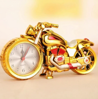 Retro Motorcycle Alarm Clock - MotoTime-Gold-State of Style