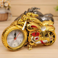 Retro Motorcycle Alarm Clock - MotoTime-Silver-State of Style
