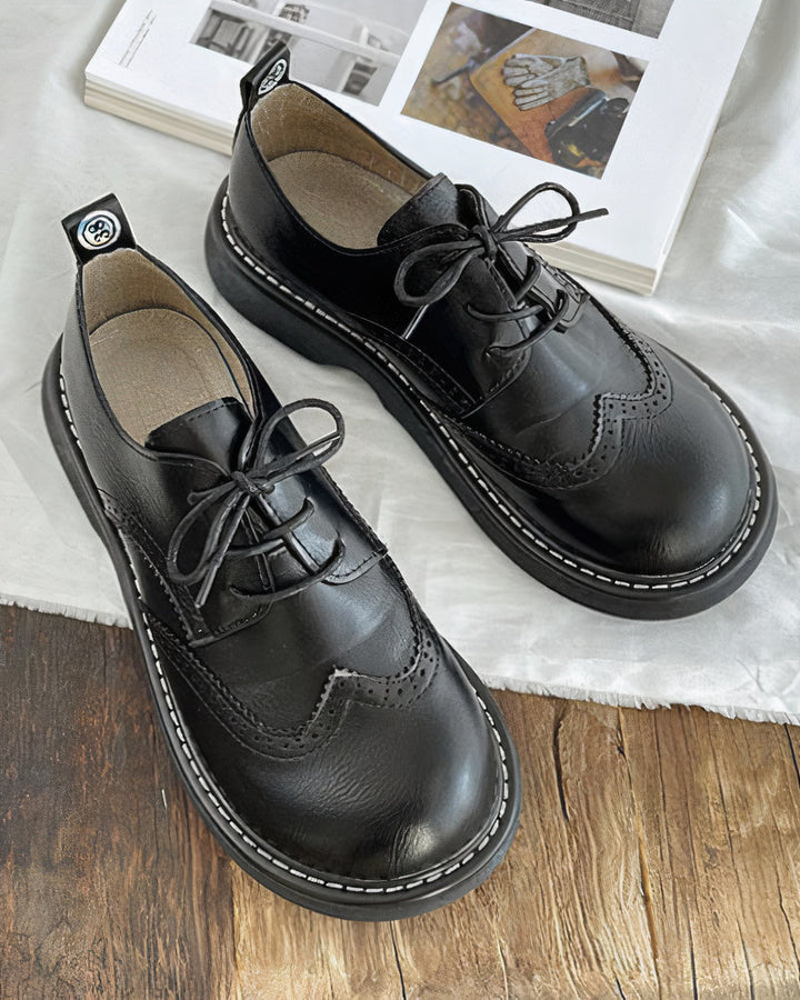 Retro Oxford Shoes for Women – Isadora-Black-4.5-State of Style