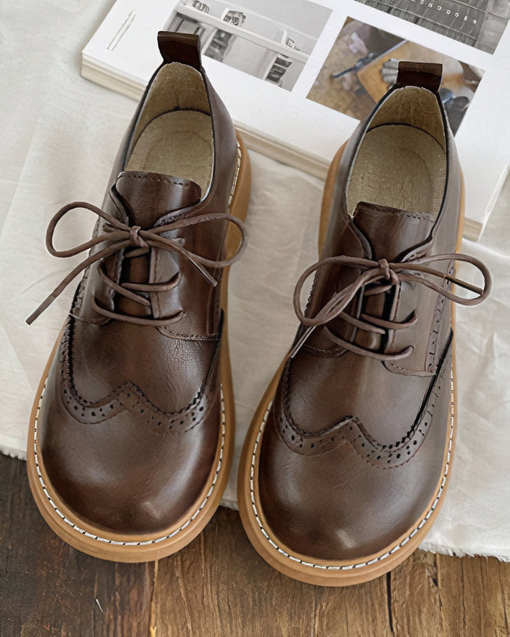 Retro Oxford Shoes for Women – Isadora-Ivory-4.5-State of Style