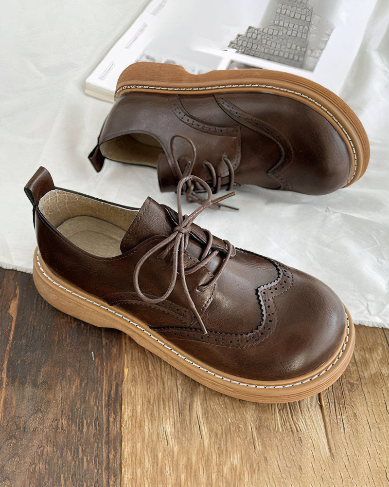 Retro Oxford Shoes for Women – Isadora-Ivory-4.5-State of Style
