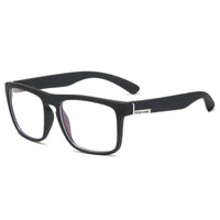 Retro Polarized Square Sunglasses – Vintage Flair with Modern Clarity-Black Transparent-State of Style