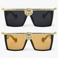 Retro sunglasses with lion style – Ferrox-Gold-State of Style
