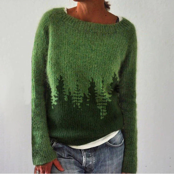 Retro Women's Sweater - Celeste-Green-S-State of Style