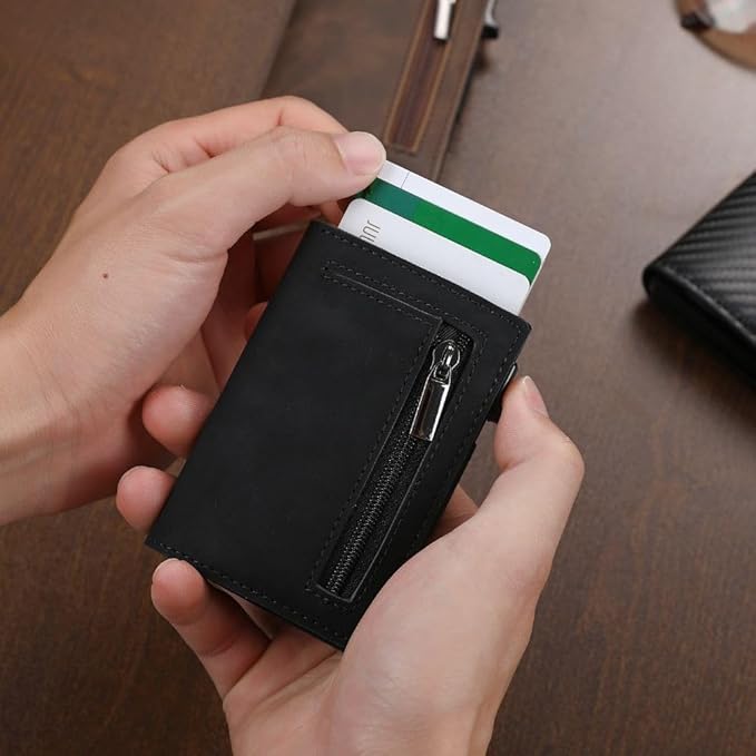 RFID-Protected Slim Wallet – CoreSlide-Black-State of Style