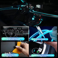 RGB Interior Lighting for Car - GlowLine-Light blue-State of Style
