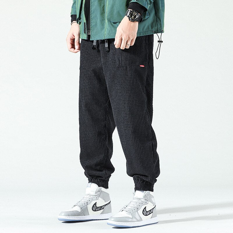 Ribbed Flannel Men's Trousers - Noah-Black-XS-State of Style