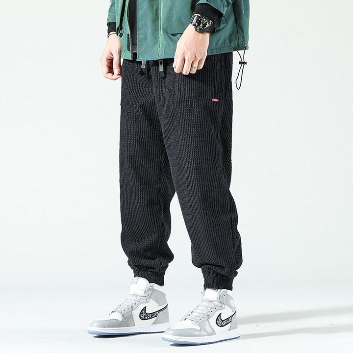 Ribbed Flannel Men's Trousers - Noah-Black-XS-State of Style