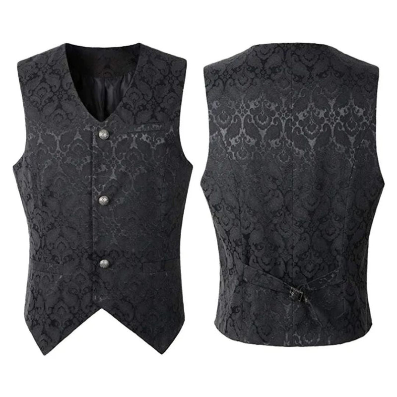 Ricardo Traditional Vest – Victorian Gothic Waistcoat with Vintage Charm-Blue-S-State of Style