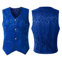 Ricardo Traditional Vest – Victorian Gothic Waistcoat with Vintage Charm-Blue-S-State of Style