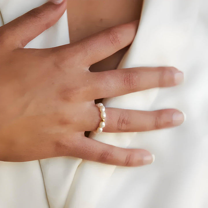 Ring with Mother of Pearl - Celeste-State of Style