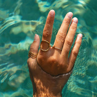 Ring with Wave Design - Nerida-5-Gold-State of Style