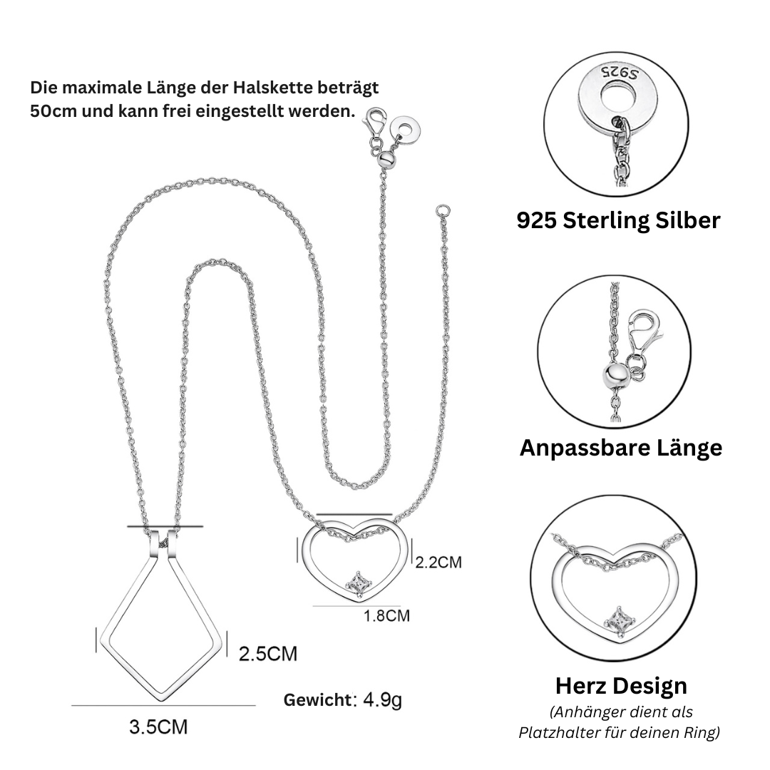 Ringholder Hart Necklace - Amelina-State of Style