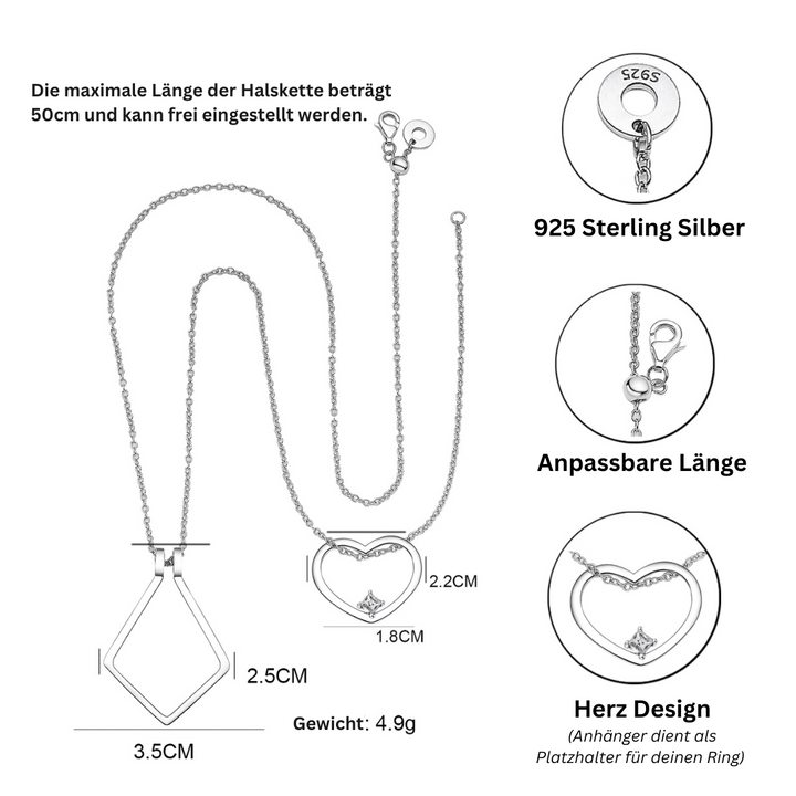 Ringholder Hart Necklace - Amelina-State of Style