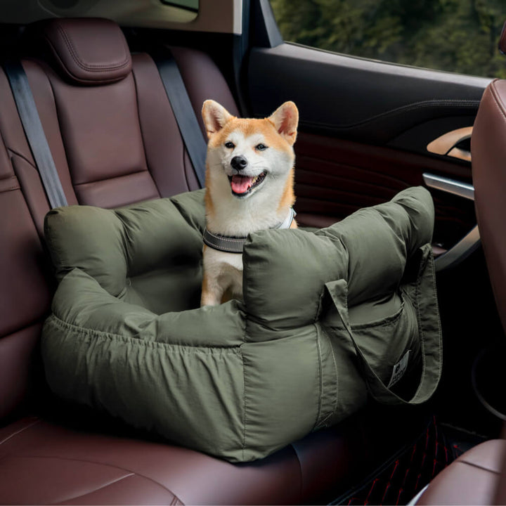 RoadTrip Pet Bolster - Pet Car Seat-Double-Dark Green-State of Style
