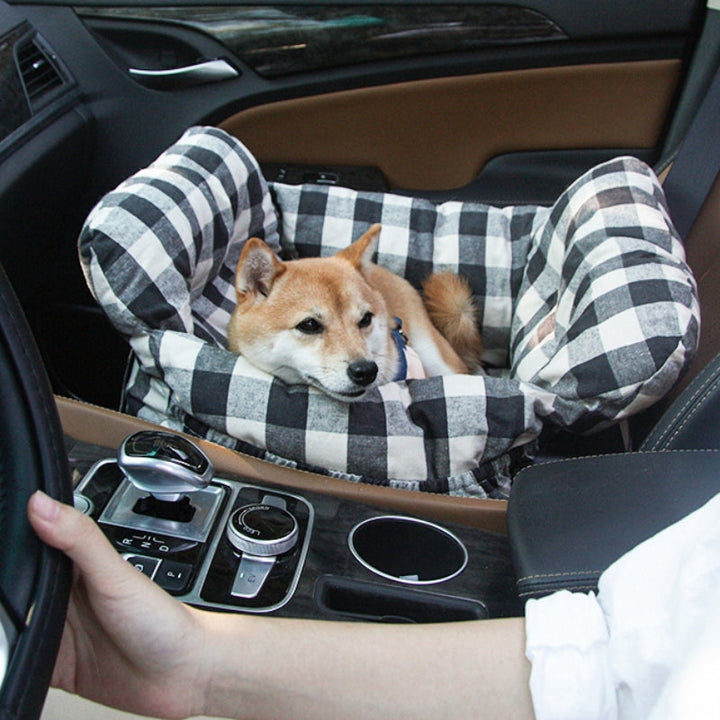 RoadTrip Pet Bolster - Pet Car Seat-Single-Plaid-State of Style