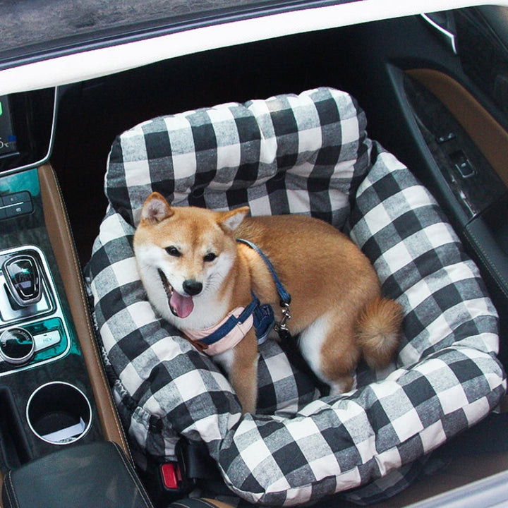 RoadTrip Pet Bolster - Pet Car Seat-Single-Plaid-State of Style