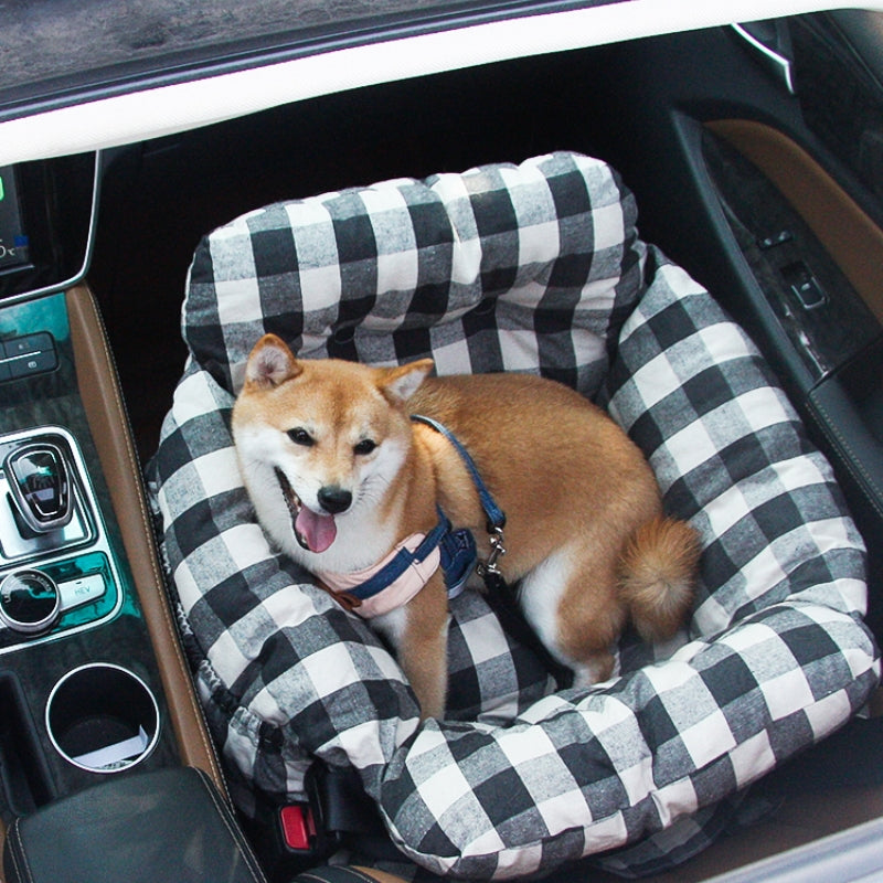 RoadTrip Pet Bolster - Pet Car Seat-Single-Plaid-State of Style